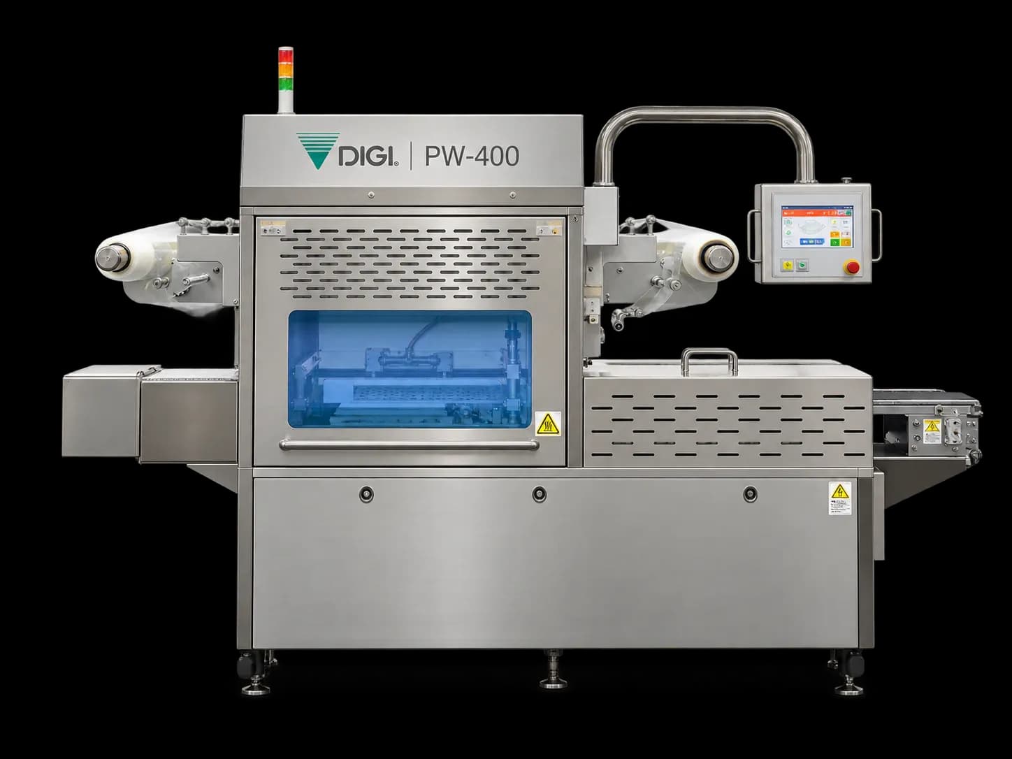מכונת אריזה אוטומטית דגם PW-400 לאריזת Skin packaging